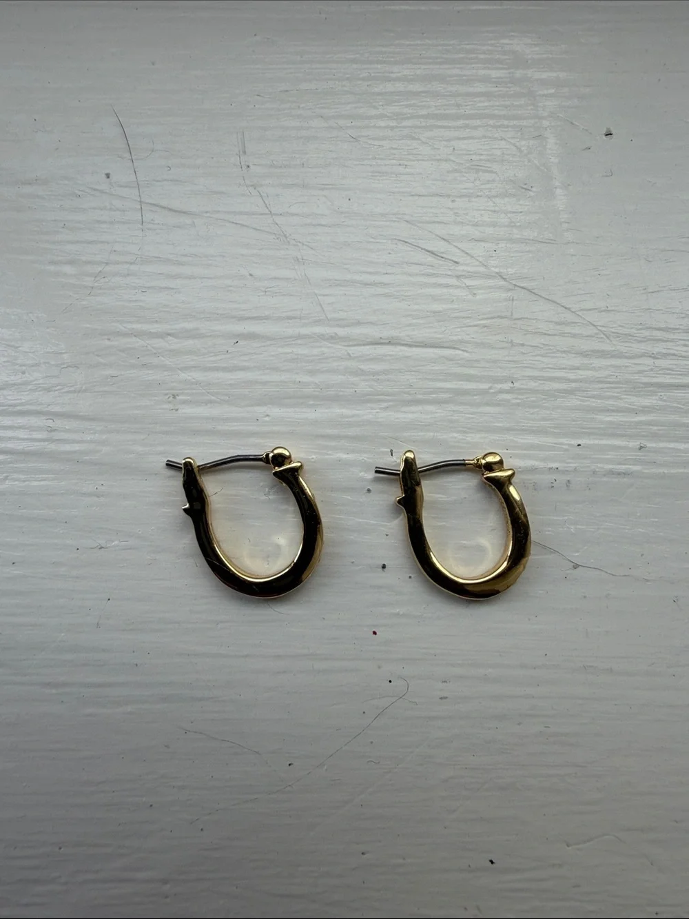 NWT! Coach Gold Pave Signature Huggie Earrings |
